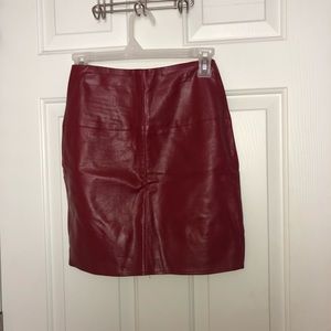 Leather skirt